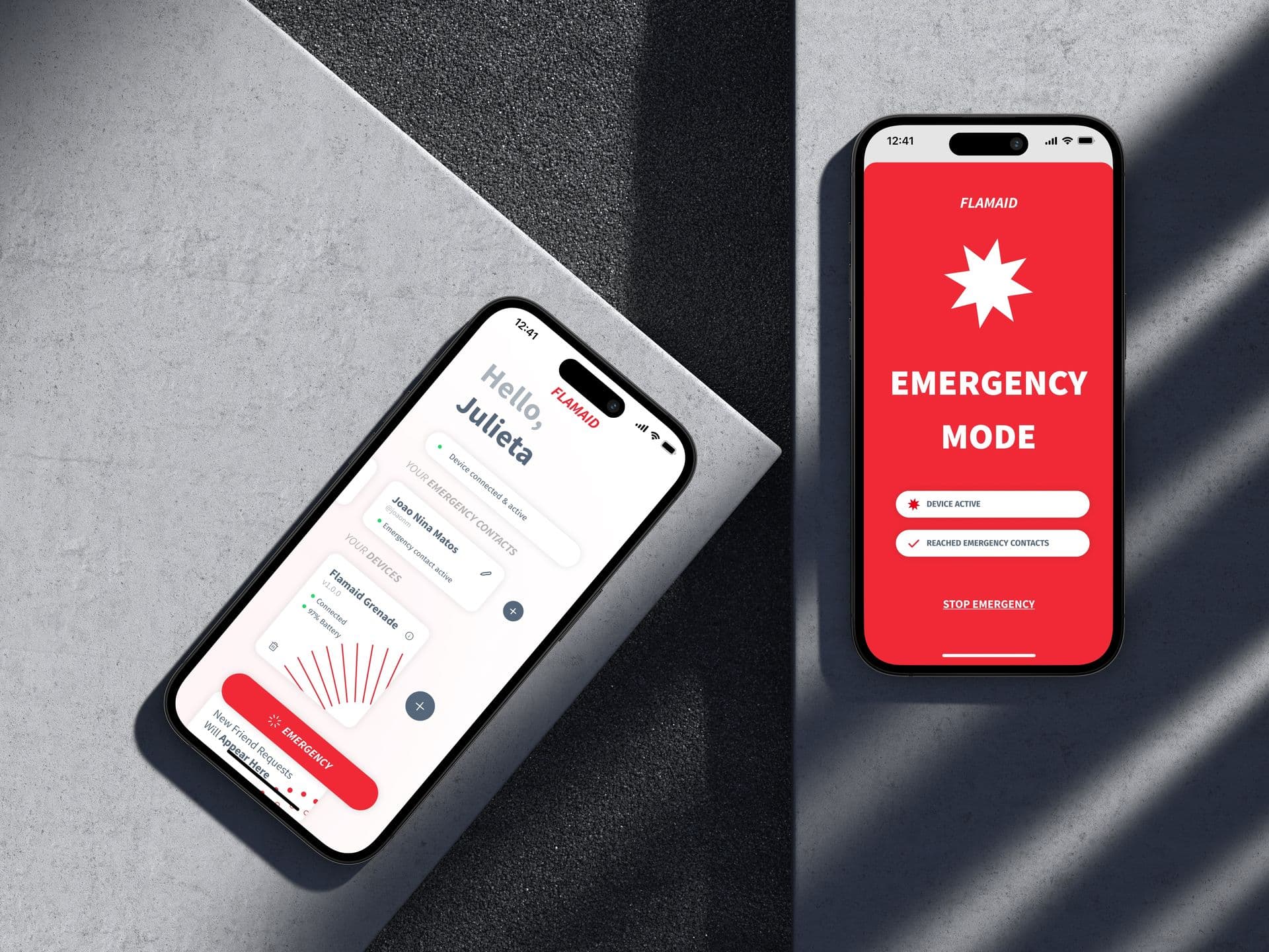 Flamaid Personal Security App
